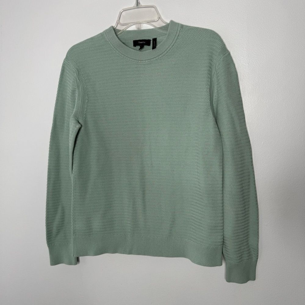 Theory sage green sweatshirt size small